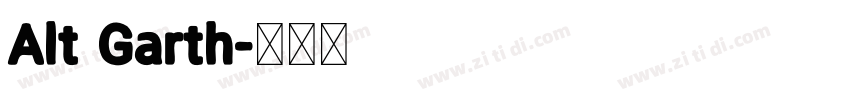 Alt Garth字体转换